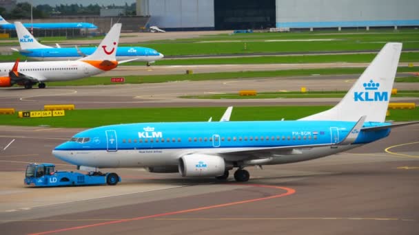 Traino KLM Boeing 737 — Video Stock