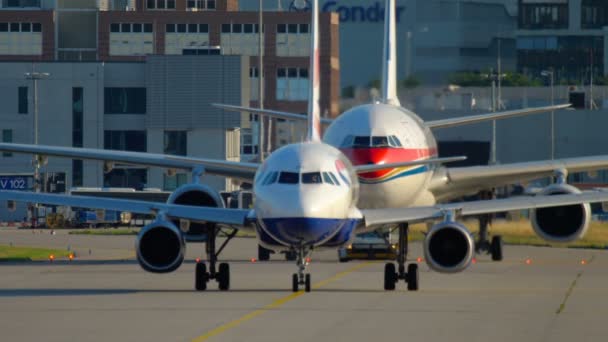 Traffico aeroportuale di Francoforte — Video Stock