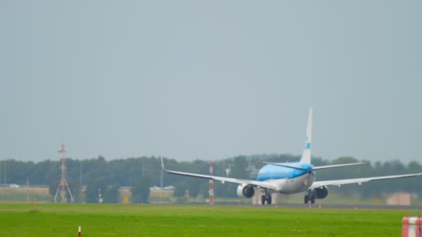 KLM Boeing 737 partida — Vídeo de Stock