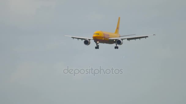 DHL Airbus 310 aterrizaje — Vídeo de stock