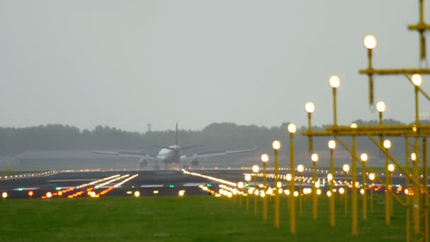 Delta Airlines Airbus 330 landning — Stockvideo