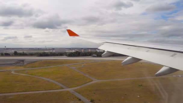 Вид с самолета — стоковое видео