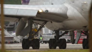 Uçak dişli ve motor yakın çekim