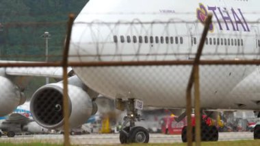 Uçak dişli ve motor yakın çekim