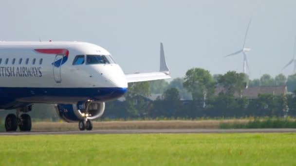 British Aairways Embraer 190 atterrissage — Video