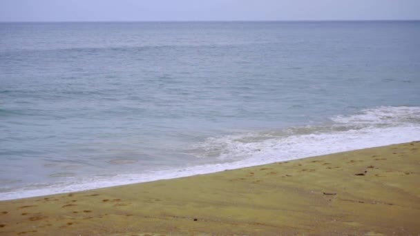 沿着海岸碎强大波 — 图库视频影像