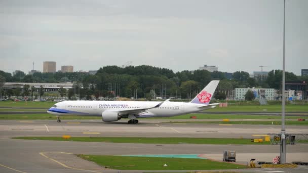 China Airlines Airbus A350 partenza — Video Stock