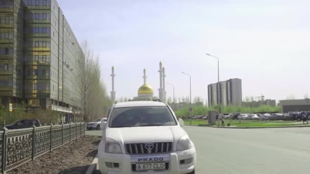 Centrera av nya Astana — Stockvideo