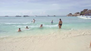 similan Milli Parkı plaj tropikal Adası Tayland