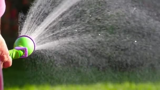 Handsprüher für den Garten — Stockvideo