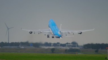 KLM Boeing 747 hızlandırmak gidiş daha önce