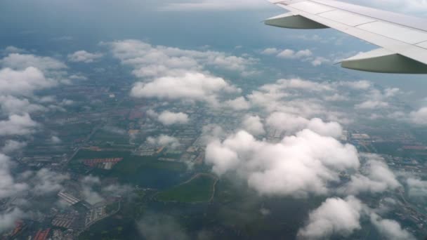 Uçak iniş önce azalan — Stok video
