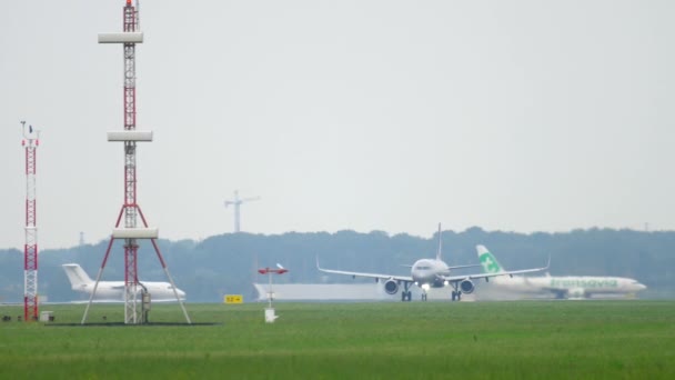 Aeroflot Airbus A321 αναχώρησης — Αρχείο Βίντεο