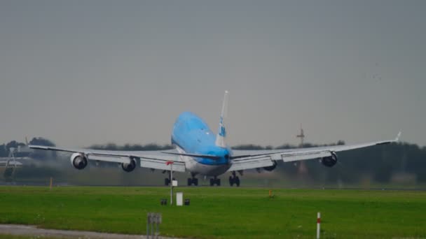 KLM Boeing 747 salida — Vídeos de Stock