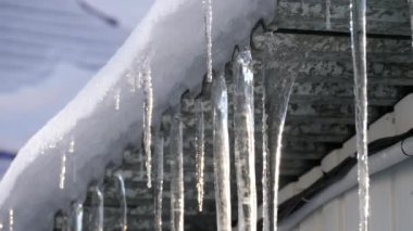 Buz sarkıtları Close-Up