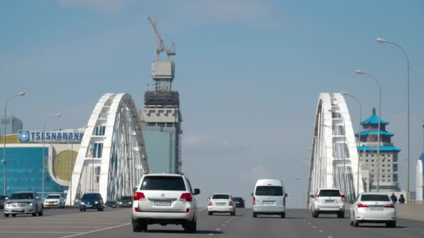 道路桥梁在阿斯塔纳 — 图库视频影像