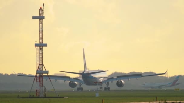 KLM Airbus A330 leszálló — Stock videók