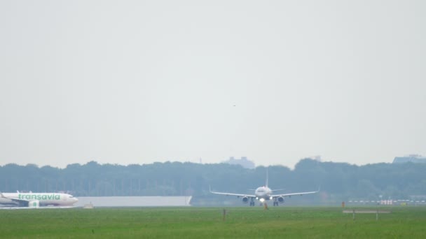 Aeroflot Airbus A321 avgång — Stockvideo