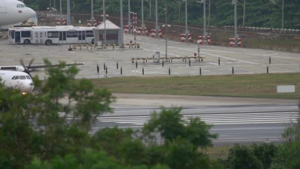 Vie aeree Bangkok turboelica aereo — Video Stock