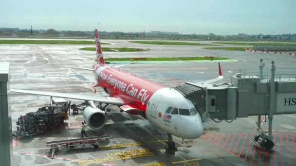 Airasia Airbus 320 na pokład — Wideo stockowe