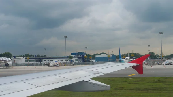 Czterech terminali w Changi Airport — Zdjęcie stockowe