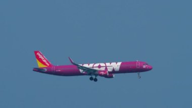 Thaivietjet Airbus A321 okyanus üzerinden yaklaşıyor.