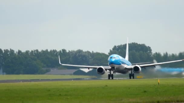 KLM Boeing 737 salida — Vídeo de stock