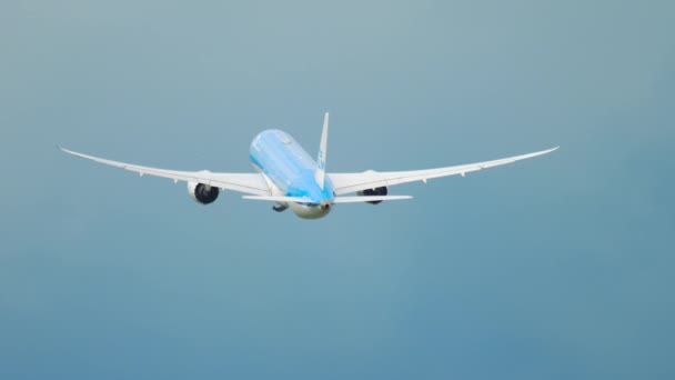 Klm Dreamliner Abflug — Stockvideo