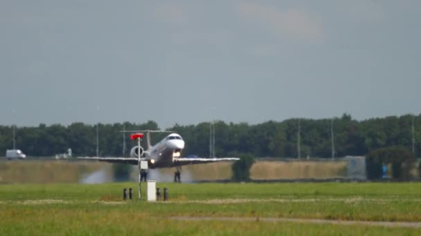 Air France HOP Embraer 145 aterrissagem — Vídeo de Stock