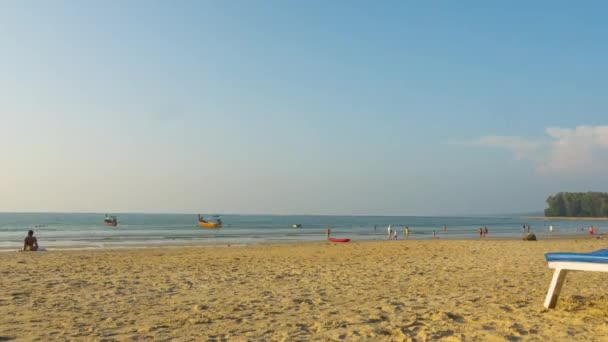 Пляж Най Янг з Пхукету, таймелапс. — стокове відео