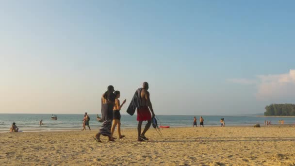 Spiaggia di Nai Yang di Phuket, timelapse — Video Stock