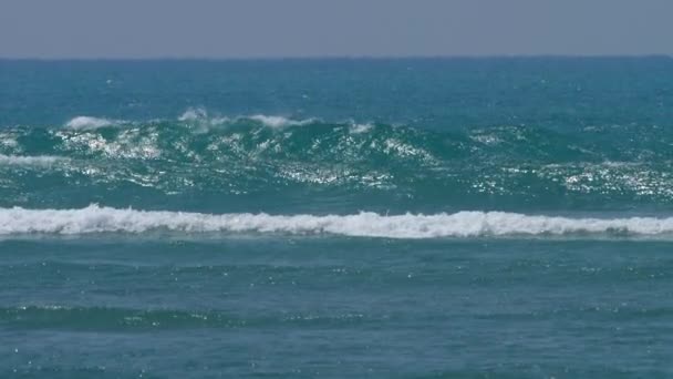 Ondas no recife de coral — Vídeo de Stock