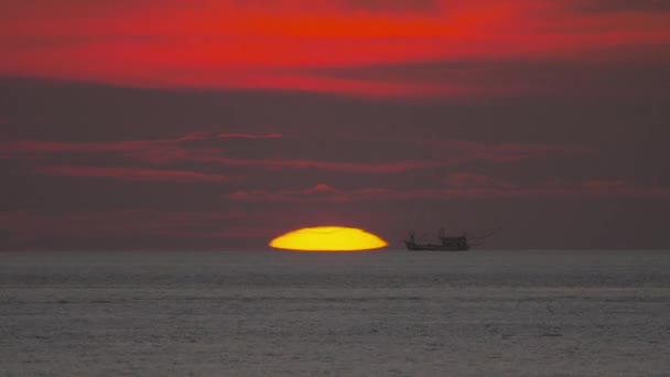 Paisagem do pôr do sol em Phuket — Vídeo de Stock