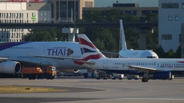 Traffico aeroportuale di Francoforte — Video Stock