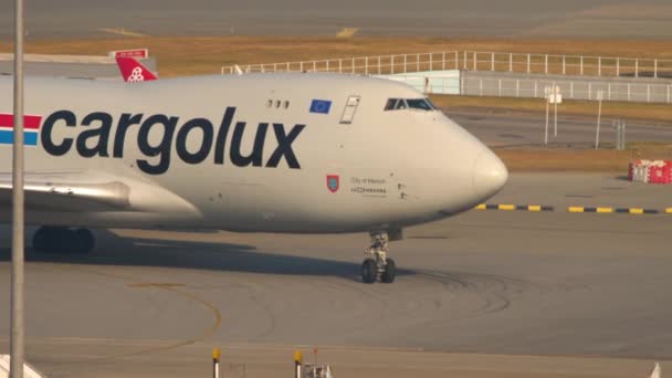 Boeing 747 vznášedlo pojíždějící — Stock video