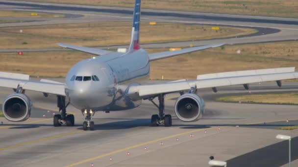 American Airlines Airbus A330 en rodaje — Vídeo de stock