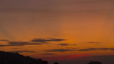 Phuket gün batımı manzara, timelapse
