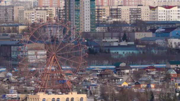 Ferris Wiel in Novosibirsk — Stockvideo