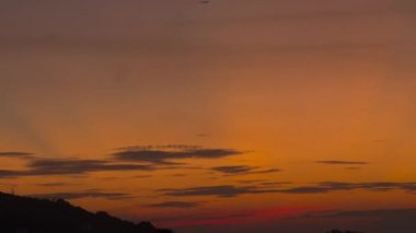 Phuket gün batımı manzara, timelapse