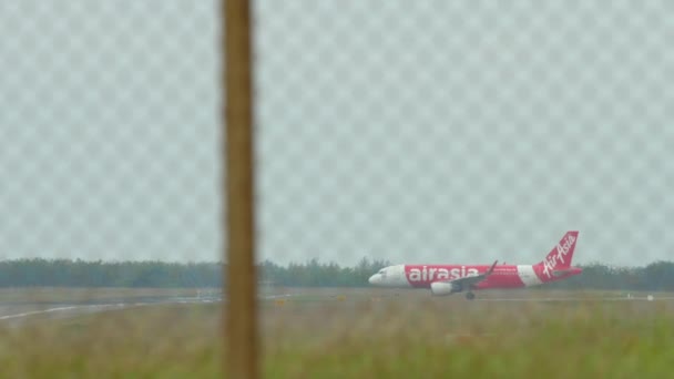 Airbus A320 prima della partenza — Video Stock