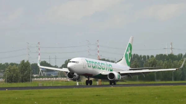 Transavia Boeing 737 aterrizaje —  Fotos de Stock