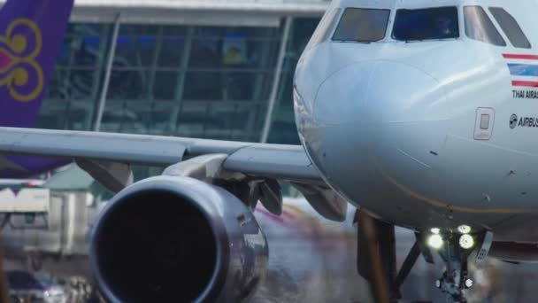 AirAsia Airbus A320 rodaje — Vídeos de Stock