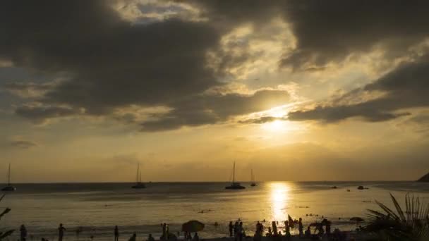 Krajina západu slunce na Phuketu — Stock video