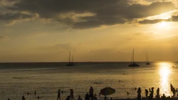 Sonnenuntergangslandschaft auf Phuket — Stockvideo