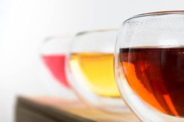 Cam bardak çay Seth. Kopyalama alanı