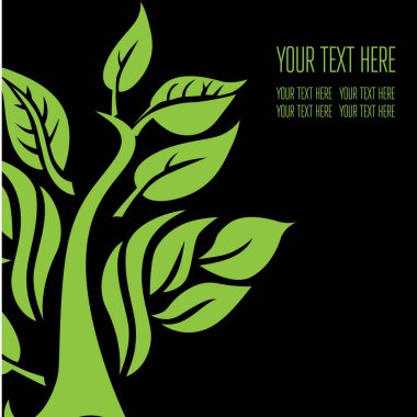 Şık siyah çiçek arka plan