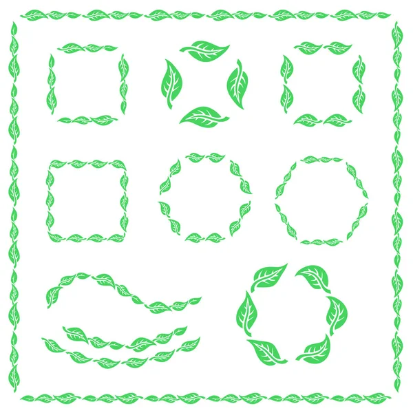 Conjunto vectorial de marcos de patrón — Archivo Imágenes Vectoriales