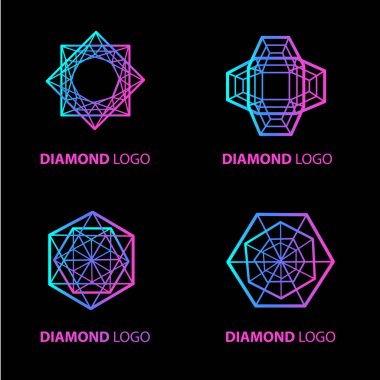 Neon elmas logosu