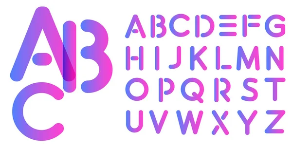 Vector belettering - lettertype alfabet. — Stockvector