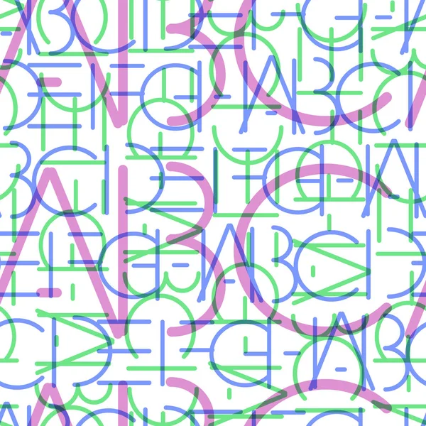 글꼴에서 완벽 한 패턴 — 스톡 벡터